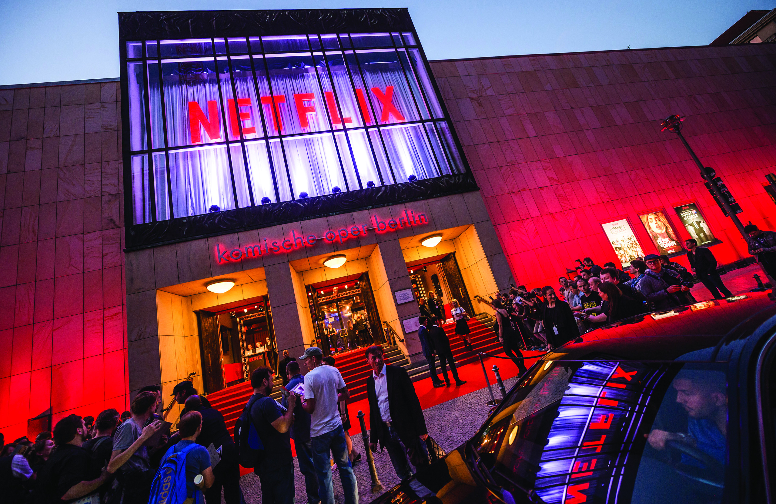 Branded entrance built for a Netflix event